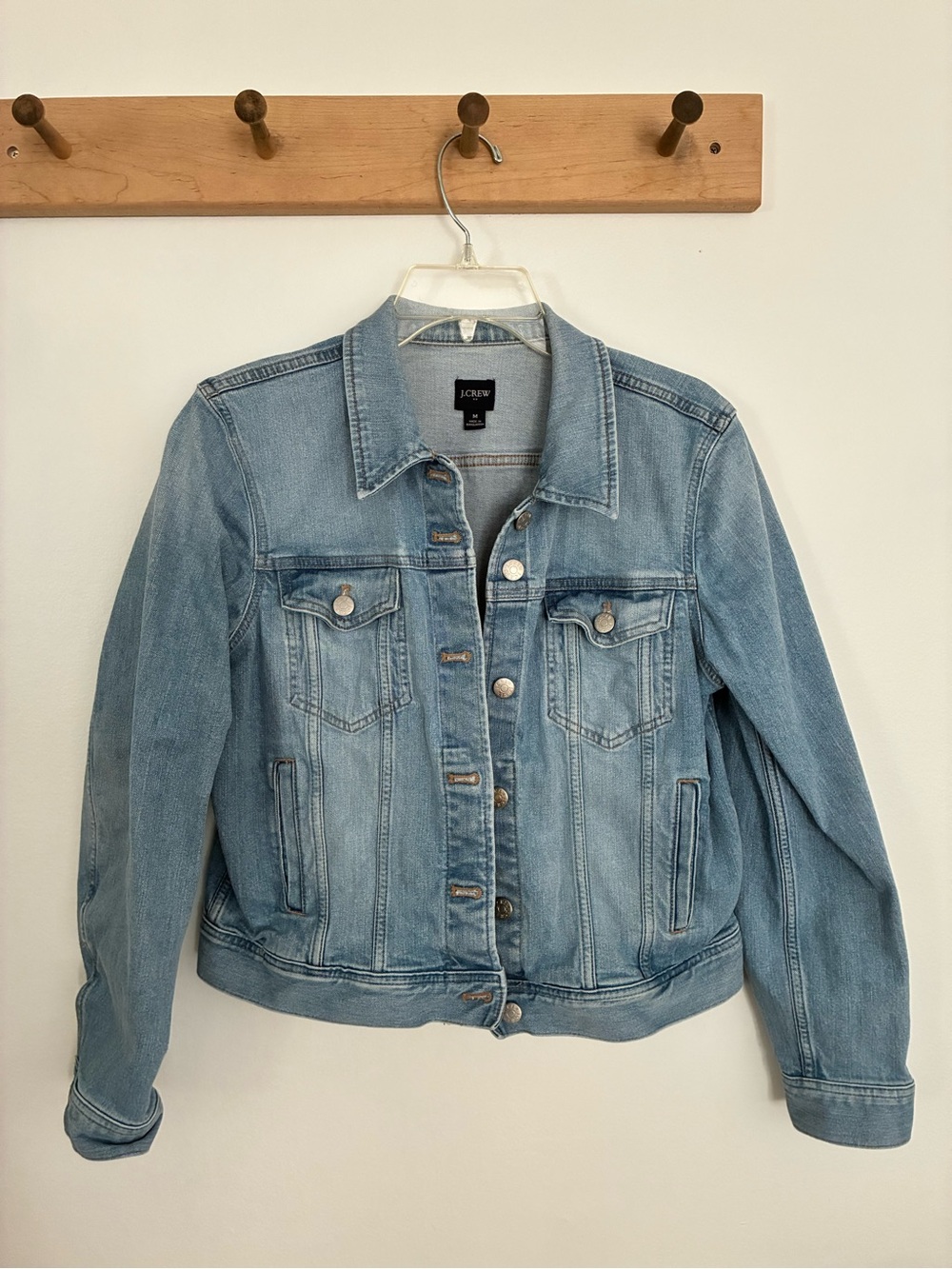J. Crew Light Blue Denim Jacket, sz M